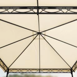 Tuinpaviljoen 3x3 M Waterdicht Paviljoen Met 4 Zijwanden Tuintent Ca. 180 G/m² Dakzeil In Crème Partytent -Tuinmeubel Verkoop 1200x1200 739