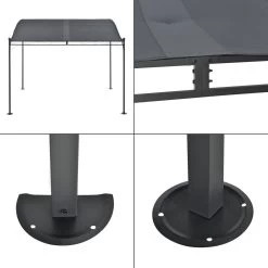 Pergola Tuinpaviljoen 300x250x243 Cm Antraciet Donkergrijs -Tuinmeubel Verkoop 1200x1200 754