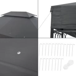 Paviljoen Lanciano Partytent 4x3x2,65 Cm Donkergrijs -Tuinmeubel Verkoop 1200x1200 760