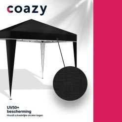 Coazy Waterdichte Partytent 3x3 Meter Opvouwbaar - Paviljoen - Easy Up - Pop-up Tent Met Haringen, Touw En Anti Slip Poten - Waterdicht - Partytenten Weerbestendig -Tuinmeubel Verkoop 1200x1200 818
