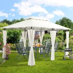 El Jardin - Partytent - 4x3 - Waterdicht Dak - Wanden - Beige Paviljoen -Tuinmeubel Verkoop 1200x1200 826