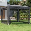 Prolenta Premium Partytent Met 4 Mesh Zijwanden 3x3 M HDPE Antracietkleurig -Tuinmeubel Verkoop 1200x1200 847