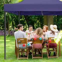 LifeGoods Partytent - 3x3 M - Zijwanden - Easy Up - Opvouwbaar - Waterdicht - Draagtas Met Wieltjes - Donkerblauw -Tuinmeubel Verkoop 1200x1200 883