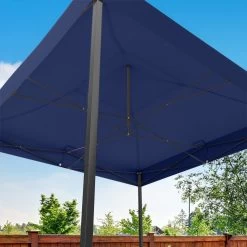 LifeGoods Partytent - 3x3 M - Zijwanden - Easy Up - Opvouwbaar - Waterdicht - Draagtas Met Wieltjes - Donkerblauw -Tuinmeubel Verkoop 1200x1200 887