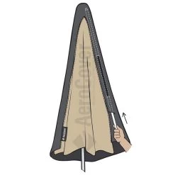 AeroCover Parasolhoes - Zweef Parasols - Grijs - 250x55 Cm (HxB) -Tuinmeubel Verkoop 1200x1200 920