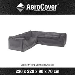 AeroCover Loungesethoes 220x220x90xH70 Cm - Antraciet -Tuinmeubel Verkoop 1200x1200 934