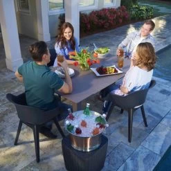 Allibert Akola Tuinstoelen - 2 Stuks -56,5x55x80cm - Donkergrijs -Tuinmeubel Verkoop 1200x1200 96