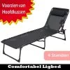 Opvouwbaar Ligbed | Ligstoel | Relaxstoel | Weersbestendig | Camping / Tuin / Zwembad / Balkon / Terras / Strand | Incl. Hoofdkussen | Verstelbaar | Luxe -Tuinmeubel Verkoop 1200x1200 98