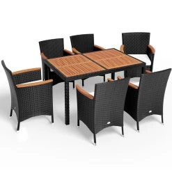 Deuba Polyrattan Tuinset Verona - 6 Stoelen + 1 Tafel Zwart 19 Deuba Polyrattan Tuinset Verona - 6 Stoelen + 1 Tafel Zwart -Tuinmeubel Verkoop 1200x1200 980
