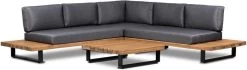 Cuba Boston Hoek Loungeset 3 Delig Acacia Hout