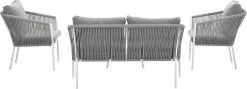 Garden Impressions Fleurie Loungeset 4-delig - Rope - Mat Wit/ Licht Grijs -Tuinmeubel Verkoop 1200x431