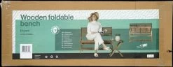 Merkloos Inklapbare Houten Tuinbank -Tuinmeubel Verkoop 1200x466