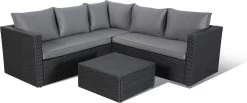 Central Park Hoekbank Loungeset Alea Grijs Staal/riet 3-delig -Tuinmeubel Verkoop 1200x499 1
