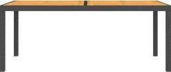 VidaXL Tuintafel 150x90x75 Cm Poly Rattan En Acaciahout Zwart -Tuinmeubel Verkoop 1200x509