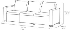 Allibert California Chaise Longue Loungeset - 3 A 4 Personen - Grafiet -Tuinmeubel Verkoop 1200x526