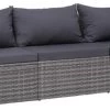 VidaXL 3-delige Loungeset Met Kussens Poly Rattan Grijs -Tuinmeubel Verkoop 1200x540