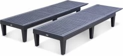 Set Van 2 Ligstoelen, PIA, Ligstoel Met Verschillende Standen, Van Kunststof, Zwart 8 Set Van 2 Ligstoelen, PIA, Ligstoel Met Verschillende Standen, Van Kunststof, Zwart -Tuinmeubel Verkoop 1200x552 1