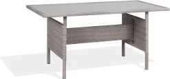 Beliani VITERBO - Loungeset Voor 8 - Grijs - PE Rotan -Tuinmeubel Verkoop 1200x559 1
