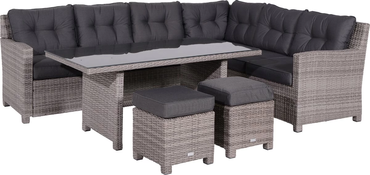 Garden Impressions Blue Bird Dining Loungeset 5-delig - Rechts - Bruin/antraciet 3 Garden Impressions Blue Bird Dining Loungeset 5-delig - Rechts - Bruin/antraciet