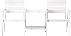 Tuinbank - Romeo Tete A Tete - Wit - 170cm -Tuinmeubel Verkoop 1200x607 1