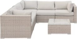 Alice's Garden Loungeset Napoli - 5 Plaatsen - Wicker - 6 Elementen - Beige/Beige 12 Alice's Garden Loungeset Napoli - 5 Plaatsen - Wicker - 6 Elementen - Beige/Beige -Tuinmeubel Verkoop 1200x609