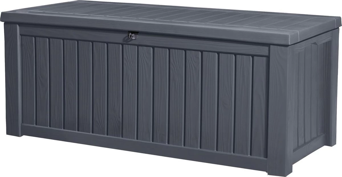 Keter Rockwood Opbergbox - 570L - 155x72.4x64.4cm - Grafiet 3 Keter Rockwood Opbergbox - 570L - 155x72.4x64.4cm - Grafiet