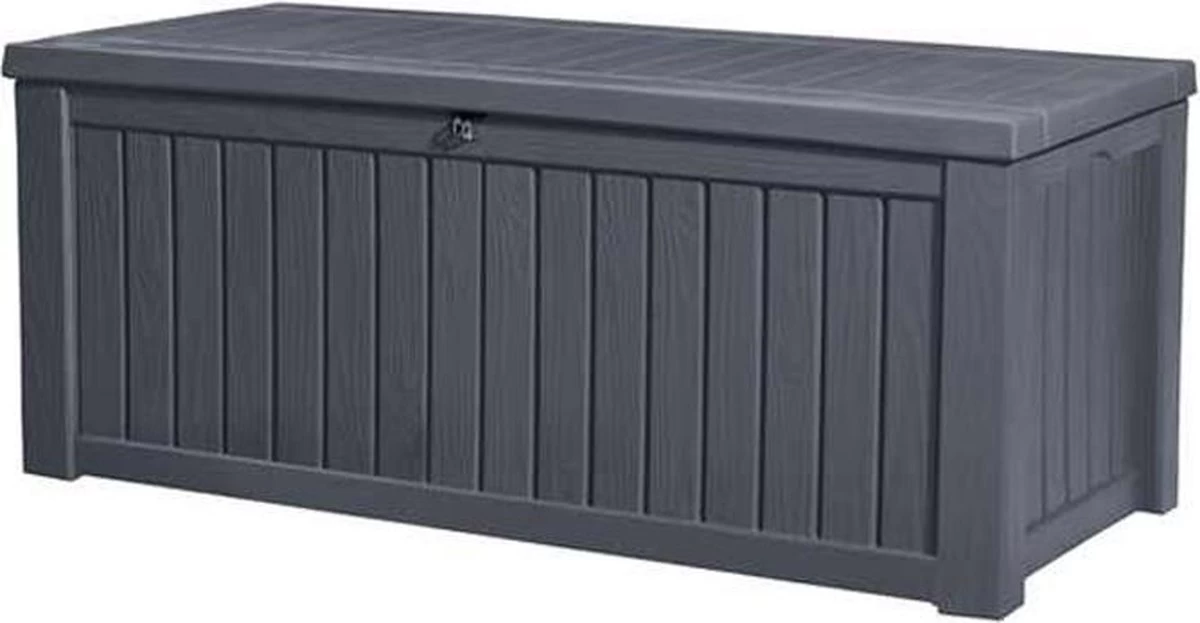 Keter Rockwood Opbergbox - 570L - 155x72,4x64,4cm - Grafiet 3 Keter Rockwood Opbergbox - 570L - 155x72,4x64,4cm - Grafiet
