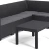 Keter Marie Hoek Loungeset Met Orlando Tafel - 6 Personen - Antraciet