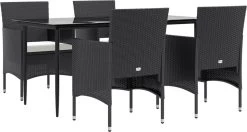 VidaXL 5-delige Tuinset Met Kussens Zwart 20 VidaXL 5-delige Tuinset Met Kussens Zwart -Tuinmeubel Verkoop 1200x642 1