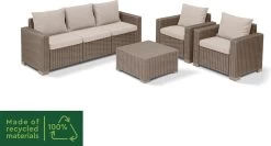 Allibert California Loungeset - 5 Personen - Cappuccino -Tuinmeubel Verkoop 1200x648 5