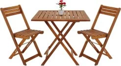 Merkloos Balkonset 3-delig - Acacia Hout