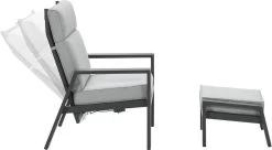 Garden Impressions Max Verstelbare Stoel + Voetenbank -Tuinmeubel Verkoop 1200x661