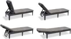 Allibert Jaipur Ligbed - 58x187,5x29 Cm - Grafiet -Tuinmeubel Verkoop 1200x663
