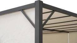 MaxxGarden Pergola - Partytent - Tuinpaviljoen Met één Gesloten Zijkant - 3x3x2,3 M - Cream -Tuinmeubel Verkoop 1200x674 1