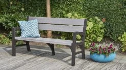 Keter Montero Tuinbank - 3-personen - 150x62,5x89cm – Grafiet -Tuinmeubel Verkoop 1200x675 13