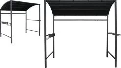 Merkloos Barbecue Overkapping Afm. 233 X 145 Cm Zwart -Tuinmeubel Verkoop 1200x679