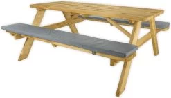 Goedkopepicknicktafels.nl | 180cm Lange Picknicktafel | Tuintafel 6 Persoons | De Luxe 180cm Lang | Geïmpregneerd Grenen Hout! -Tuinmeubel Verkoop 1200x689