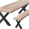 Douglas Tuinset - Tuintafel 220 X 90 + Tuinbankje - Stalen X Poten + Tijdelijk Gratis Onderhoudspakket - Inclusief Montage -Tuinmeubel Verkoop 1200x707 2