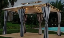 El Jardin - Partytent - 4x3 - Waterdicht Dak - Wanden - Solar - Antraciet Paviljoen -Tuinmeubel Verkoop 1200x718 2