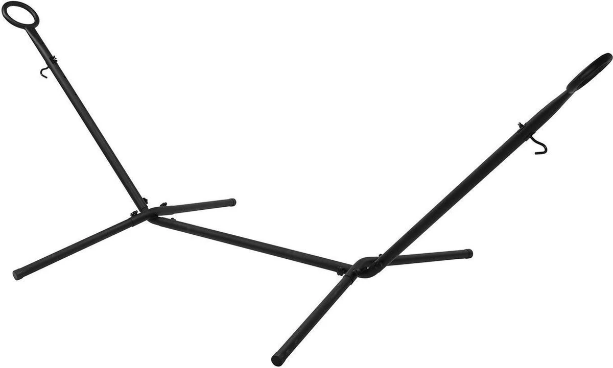 Pro Garden Standaard Voor Hangmat / Hangmat Standaard - Metaal - Zwart 3 Pro Garden Standaard Voor Hangmat / Hangmat Standaard - Metaal - Zwart