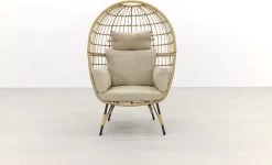 Lola Egg Relaxstoel - Natural Sand - Mand Stoel -Tuinmeubel Verkoop 1200x730