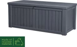 Keter Rockwood Opbergbox - 570L - 155x72.4x64.4cm - Grafiet 14 Keter Rockwood Opbergbox - 570L - 155x72.4x64.4cm - Grafiet -Tuinmeubel Verkoop 1200x738 2