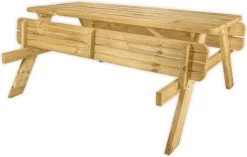 Goedkopepicknicktafels.nl | 180cm Lange Picknicktafel | Tuintafel 6 Persoons | De Luxe 180cm Lang | Geïmpregneerd Grenen Hout! -Tuinmeubel Verkoop 1200x762