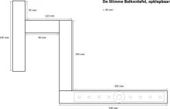 GoudmetHout Inklapbare Balkontafel - Balkonbar - Balkon Tafel - 99 Cm - Hout - Transparant Wash - Reling Smal 12 GoudmetHout Inklapbare Balkontafel - Balkonbar - Balkon Tafel - 99 Cm - Hout - Transparant Wash - Reling Smal -Tuinmeubel Verkoop 1200x767