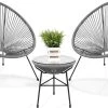 LifeGoods Acapulco Bistroset - 3-Delig - Tuinset Met Bijzettafel - Grijs -Tuinmeubel Verkoop 1200x778 4