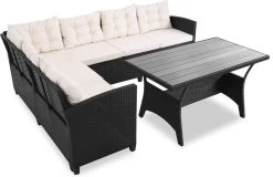 Casaria Polyrattan Tuinset - 15 Delig Voor 6 Personen – Crème Zwart 12 Casaria Polyrattan Tuinset - 15 Delig Voor 6 Personen – Crème Zwart -Tuinmeubel Verkoop 1200x779 7