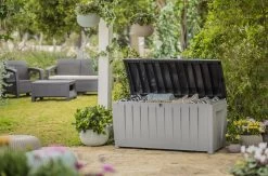 Keter Novel Opbergbox - 340L - 124x55x62.5cm - Grijs -Tuinmeubel Verkoop 1200x792 3