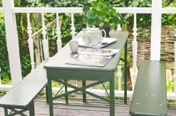 MaximaVida Inklapbare Biertafel Berlijn 120 X 50 Cm Olijfgroen - FSC Hout -Tuinmeubel Verkoop 1200x793 1