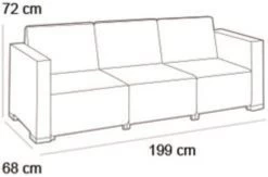 Allibert California Chaise Longue Loungeset - 3 A 4 Personen - Grafiet -Tuinmeubel Verkoop 1200x793 6