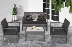Casaria Polyrattan Loungeset – 2 Stoelen 1 Bank 1 Tafel - Antraciet 17 Casaria Polyrattan Loungeset – 2 Stoelen 1 Bank 1 Tafel - Antraciet -Tuinmeubel Verkoop 1200x798 6